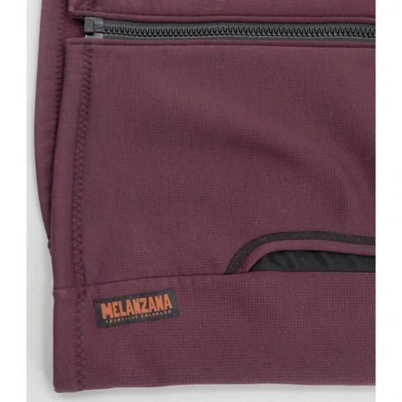Melanzana Hard Face Vest Mens Large Maroon Leadville Colorado